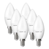 Pack of 6 E14 LED Light Bulb, Small Edison Screw SES Candle Bulbs, 4.9W 470lm, 40W Equivalent E14 Bulb, Warm White 2700K E14 LED Bulb