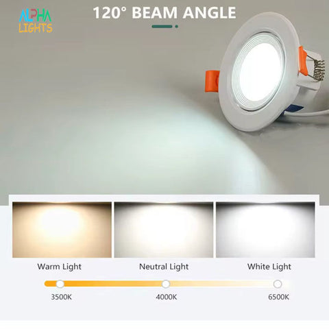 Modern tilt LED downlight in white
 Modern tilt LED downlight in white