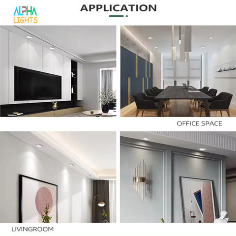 Recessed ceiling spotlight with adjustable beam
 Recessed ceiling spotlight with adjustable beam