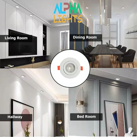 Modern Tiltable SMD LED Downlight for Bedrooms & Kitchens
 Modern Tiltable SMD LED Downlight for Bedrooms & Kitchens