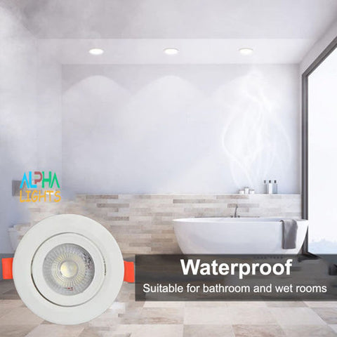 Cool white adjustable LED downlight in kitchen
 Cool white adjustable LED downlight in kitchen