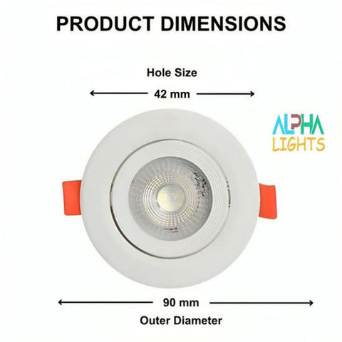 Energy-efficient 5W LED ceiling light
 Energy-efficient 5W LED ceiling light