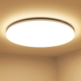 24W Round LED Ceiling Light – 3000K Warm White, Flush Mount – UK