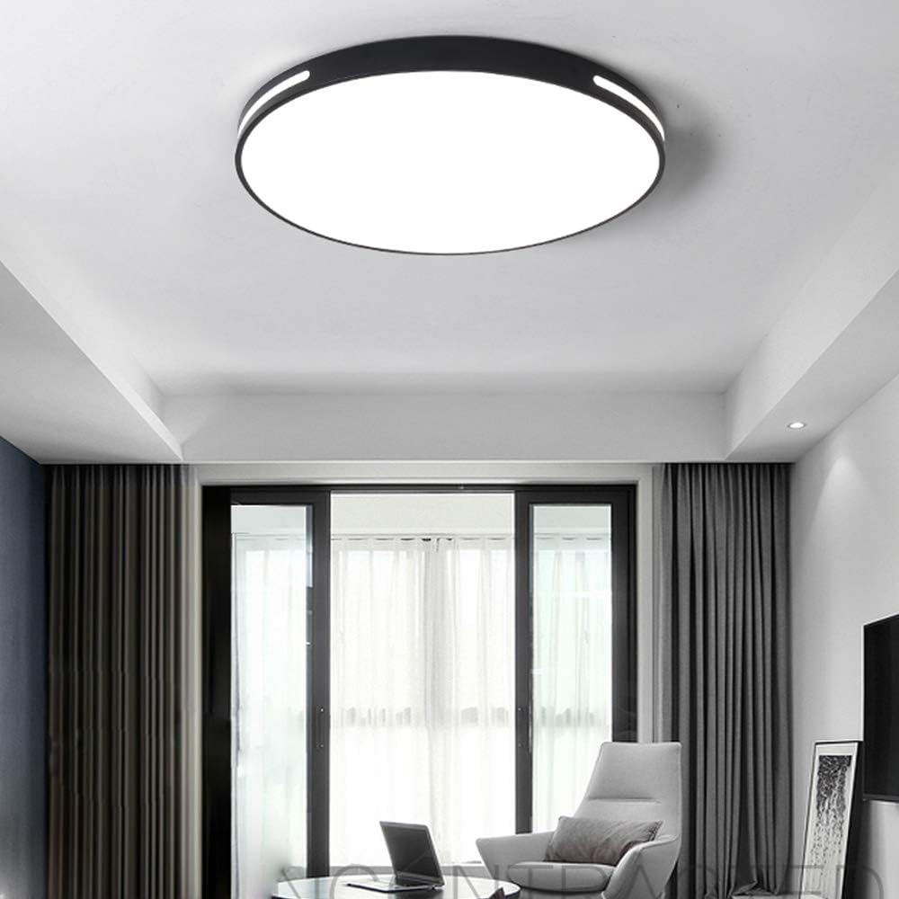 36W Modern Bathroom Ceiling Light, 50cm Ultra-Bright Flush Light with 3 Color Temperatures (3000K/4500K/6000K)