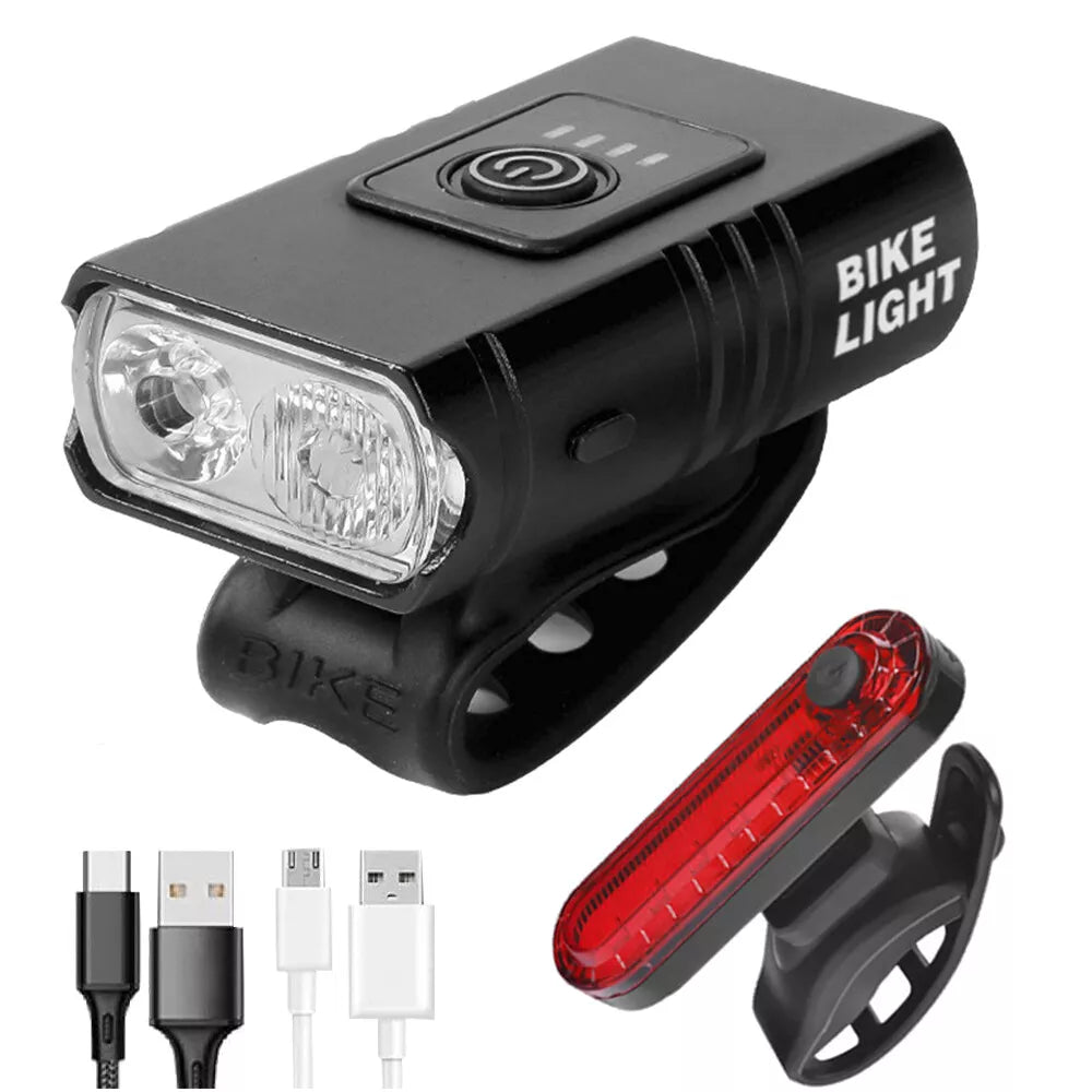 1000 Lumen Bike Light T1000, 4500mAh USB Type-C Rechargeable Bike Head