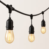 15M outdoor festoon lights for garden and patio