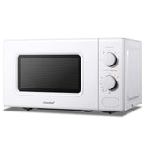 20L White Microwave Oven Front View