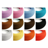 2/3 Core Lighting Fabric Cable Italian Colour Braided Electric Vintage Cord Flex