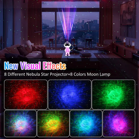 3-in-1 Astronaut Galaxy Star Projector with Moon Lamp | 33 LED Nebula Effects, Remote & Timer | Perfect Room Décor & Gift for Kids & Teens 3-in-1 Astronaut Galaxy Star Projector with Moon Lamp | 33 LED Nebula Effects, Remote & Timer | Perfect Room Décor & Gift for Kids & Teens
