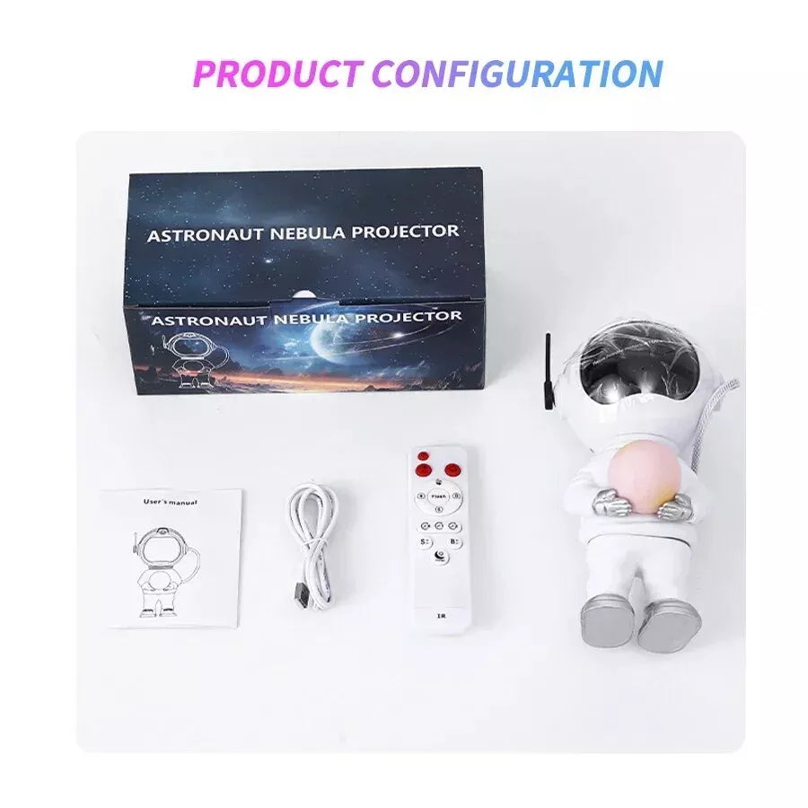 3-in-1 Astronaut Galaxy Star Projector with Moon Lamp | 33 LED Nebula Effects, Remote & Timer | Perfect Room Décor & Gift for Kids & Teens 3-in-1 Astronaut Galaxy Star Projector with Moon Lamp | 33 LED Nebula Effects, Remote & Timer | Perfect Room Décor & Gift for Kids & Teens