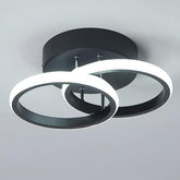 Modern LED 2 Circle Flush Mounted Ceiling Light in UK