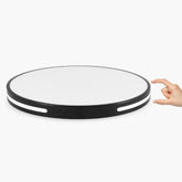 Hertl Ultra-Thin Round LED Ceiling Light Bedroom Minimalist Ceiling Integrated Lighting Three-Color Lighting Balcony Aisle Corridor Light Creative Nordic Living Room Ceiling Lamp (Color : Dark, Size