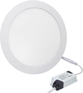 Recessed LED Ceiling Panel Light Round 20w Cool White 6500k 240mm x 240mm Cut Out 225mm Long Life Span