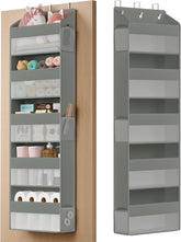 Over-The-Door Organiser, 5-Compartment Foldable Hanging Shelf