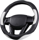 Leather Car Steering Wheel Cover 15 Inch – Breathable Anti-Slip Protector