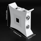 12W LED Wall Lamp – Modern Aluminium Wall Sconce, IP65 Waterproof Outdoor/Indoor Wall Lights 3000K Warm White for Home & Garden