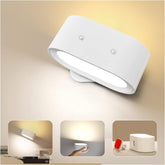 Rechargeable LED wall light white