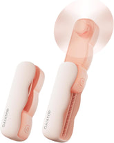 Gaiatop Portable Handheld Fan, Cute Clouds Mini Slide Fan, 3 Speed USB Rechargeable Small Hand Fan, Lash Makeup Pocket Personal Fan, Beach/Travel Essentials Summer Cooling Gifts for Women Girls Pink