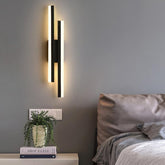 Modern Black Acrylic Indoor LED Wall Lights 16W