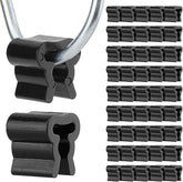 50 Pack Black Plastic Peg Hook Stoppers – Inventory Control Clips for Pegboard, Slatwall & Gridwall Retail Displays – Keep Every Product Neat, Visible and Ready to Shop