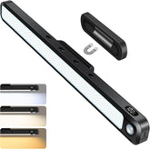 Ferswe 3W Rechargeable Wardrobe Lights with Motion Sensor – Magnetic Under Cabinet LED Light Bar with 3 Colour Modes & Dimming - Light Up the Forgotten Corners of Your Home