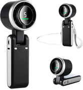 Portable Handheld Fan with LED Display – 5 Speeds, USB Rechargeable
