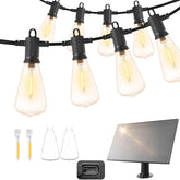 15M Long Festive Solar Lights IP65 Weatherproof