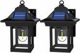 Jorunhe Solar Lights Outdoor Garden 2 Pack LED Solar Wall Lights Motion Sensor with 3 Lighting Modes, IP65 Waterproof Solar Powered Wall Lights for Patio, Fence, Yard, Pathway, Garden, Front Door