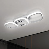 Modern ceiling light fixture on a neutral background