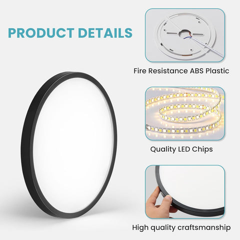 48W Black LED Ceiling Light Ultra-Slim 48W Black LED Ceiling Light Ultra-Slim