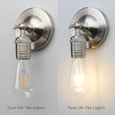 Style Retro Industrial Wall Light One-Head Wall Lamp Without Shade Vanity Mirror Lighting