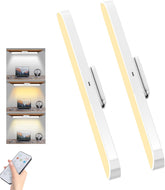 2 Pack LED Under Cabinet Lights – Rechargeable Dimmable Kitchen Lights with Touch & Remote Control, 3 Colour Temperatures - Put the Right Light Exactly Where You Need It