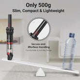 Akitas Pro H2 Red Handheld Vacuum – Ultra-Light 0.5kg, 26min Runtime, Dual-Mode