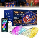 Christmas RGB LED Net Lights 2x2m – 400 LED Outdoor Curtain Fairy Lights with Remote, 6 Dynamic Modes & Timer - Turn Your Home Into a Colourful Christmas Display