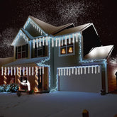 Kwaiffeo Meteor Shower Outdoor Christmas Lights 10 Tube 12 Inch White Waterproof