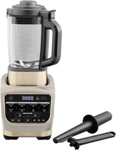 Hot & Cold Blender & Soup Maker – 10 Auto-iQ Programs, 1.7L Glass Jug, Built-In Heating Element, 1000W – Stone Gold
