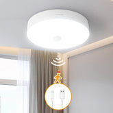 Rechargeable Motion Sensor Ceiling Light – 300LM LED, 7000mAh Battery, USB Powered, Wireless Indoor Wall Light for Stairs & Garage