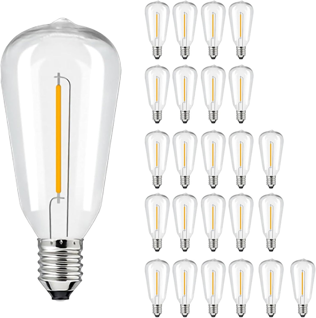 LED Vintage Festoon ST38 Bulbs With E12 Base