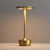 Rechargeable Gold Table Lamp, 5200mAh Cordless Touch Dimmable LED Lamp with 3 Colour Temperatures, USB-C Rechargeable, IPX4 Splash-Resistant for Bedroom, Dining Table & Covered Patio