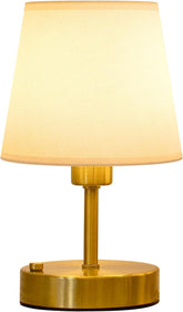 EppieBasic Rechargeable Cordless Table Lamp – 2700K Dimmable LED Light with 4000mAh Battery, Vintage Gold Finish for Bedroom, Living Room & Home Décor