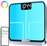 Smart Body Weight Scale – Rechargeable Digital BMI Scale with 13 Health Metrics, App Sync & Custom LED Light Reminders – Elis Chroma