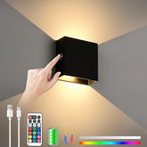 Dimmable Battery Operated LED Wall Sconce With Remote 6W
