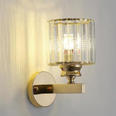 Modern Crystal Wall Light Sconce, E27 Rose Gold Wall Lamp