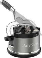AnySharp Pro Metal Knife Sharpener – Suction Base | Hands-Free Safety | Razor-Sharp Results | Ideal for Hardened Steel & Serrated Knives