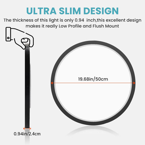 48W Black LED Ceiling Light Ultra-Slim 48W Black LED Ceiling Light Ultra-Slim