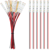 15 PCS 50mm Prewired LED Strip Lights 12V-18V White 2335 SMD Flexible