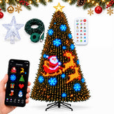Smart Christmas Tree Lights – 400 Addressable Multicolour LEDs with App & Remote Control, 200+ Effects, USB Powered – Make Your Christmas Tree the Star of the Room