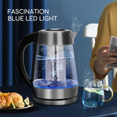 Aigostar Electric Glass Kettle 1.7L Variable Temp, Tea Infuser, Keep-Warm