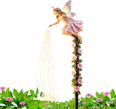 Solar Outdoor Lights Decorative LED Waterproof Fairy Sprinkling Statue
