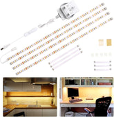 WOBANE Under Cabinet Lights – 4×50cm Flexible LED Strip Lights, Warm White 1200lm, 12W Low Voltage Kitchen Lighting - Light Up the Corners You Actually Use